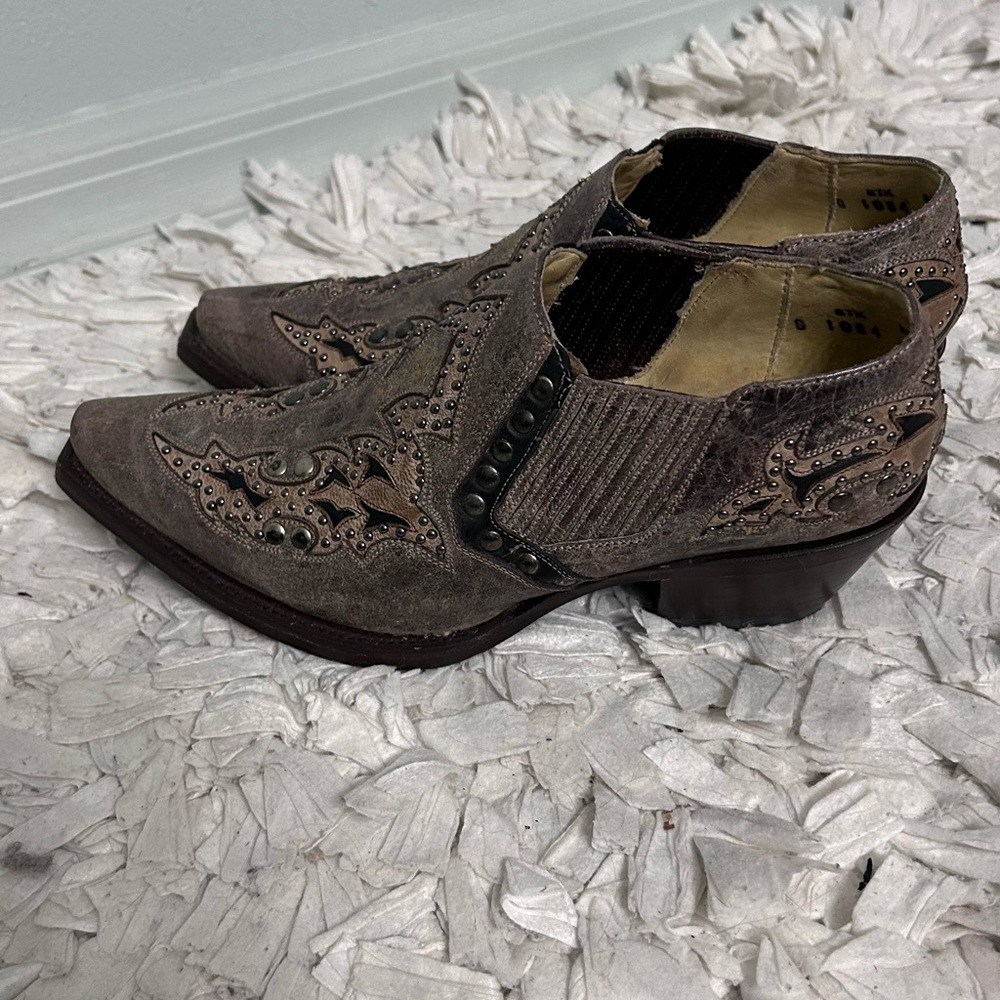 Corral Brown Studded Boots - Picture 3 of 10